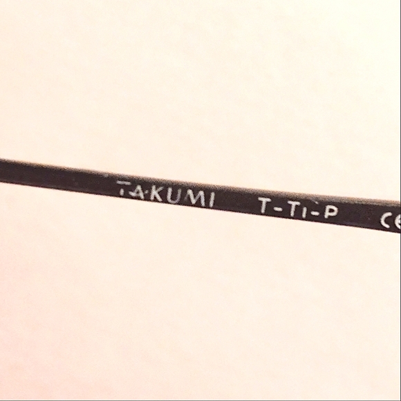 NEW 1990s Handmade TAKUMI Rimless Oval Unisex Vintage Eyeglasses Frames - Picture 10 of 12